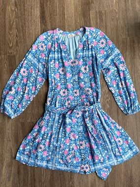 Vineyard Vines Coastal Blooms Scarf Print Dress